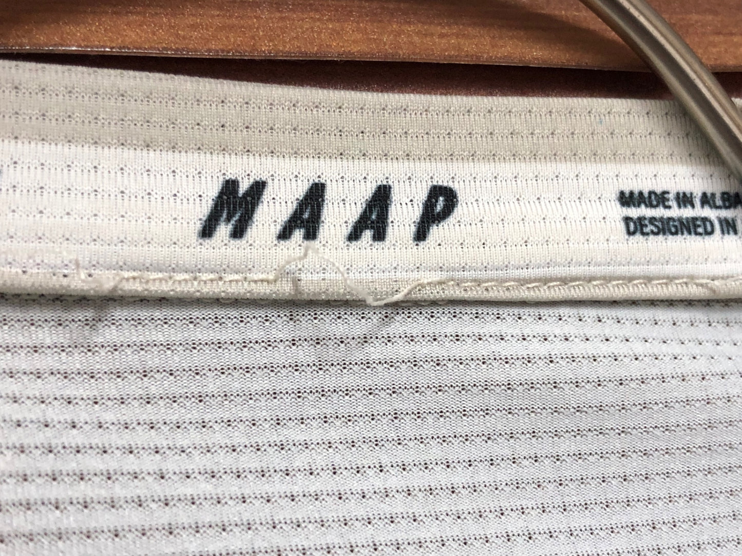 IV163 マープ MAAP PRO FIT JERSEY 半袖 サイクルジャージ オフホワイト M