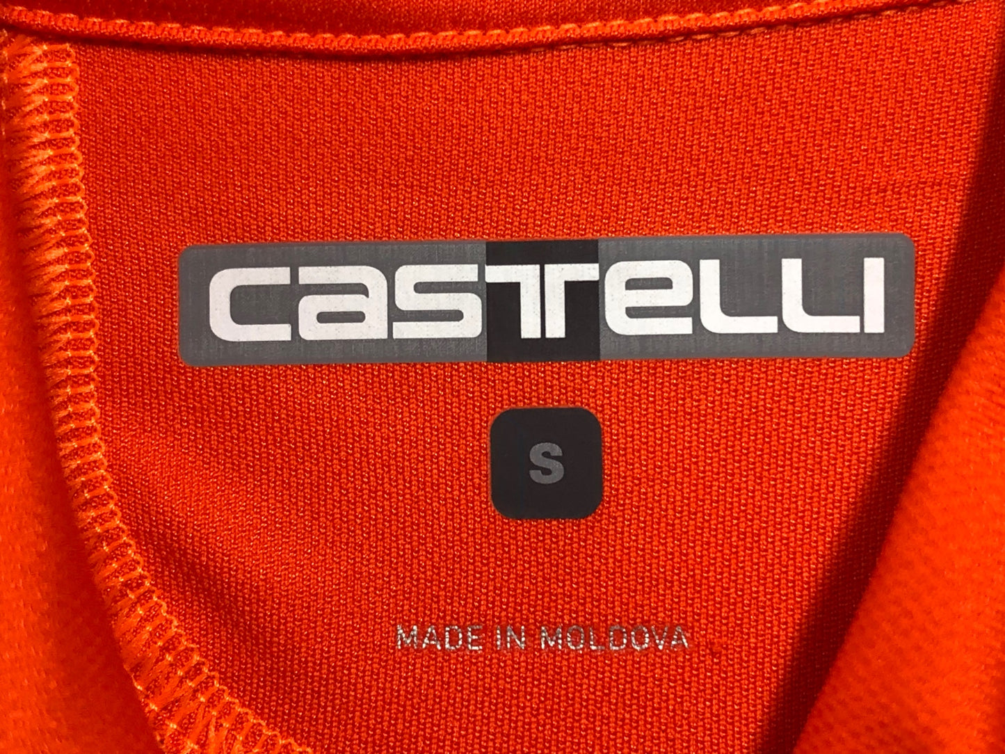 IH588 カステリ CASTELLI 半袖 サイクルジャージ オレンジ S