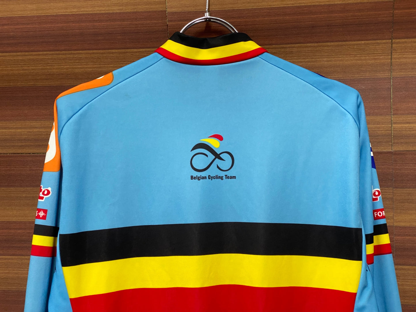 IT847 ビオレーサー BIORACER 長袖 サイクルジャージ 水色 S 裏起毛