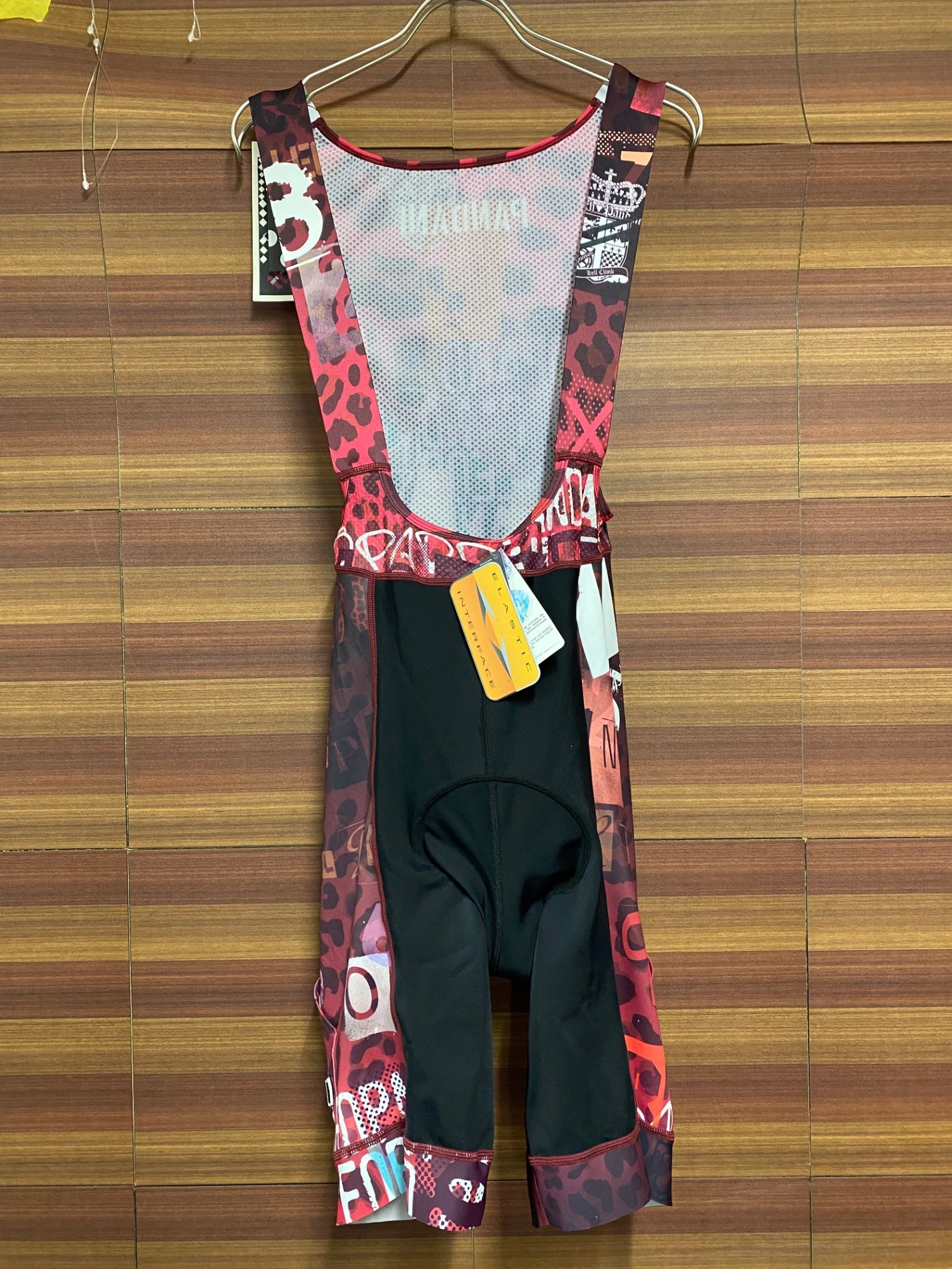 IQ221 パンダーニ PANDANI ビブショーツ ワインレッド L カーゴ