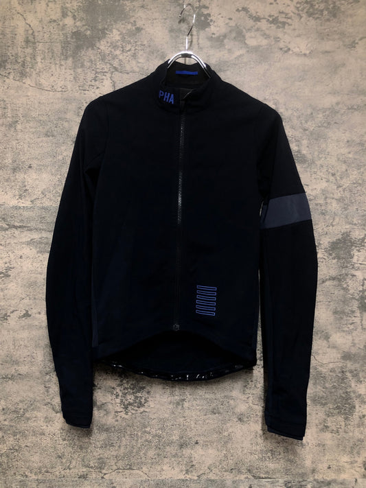 IV515 ラファ Rapha PRO TEAM TRAINING JACKET 長袖 サイクルジャケット 黒 S 裏起毛