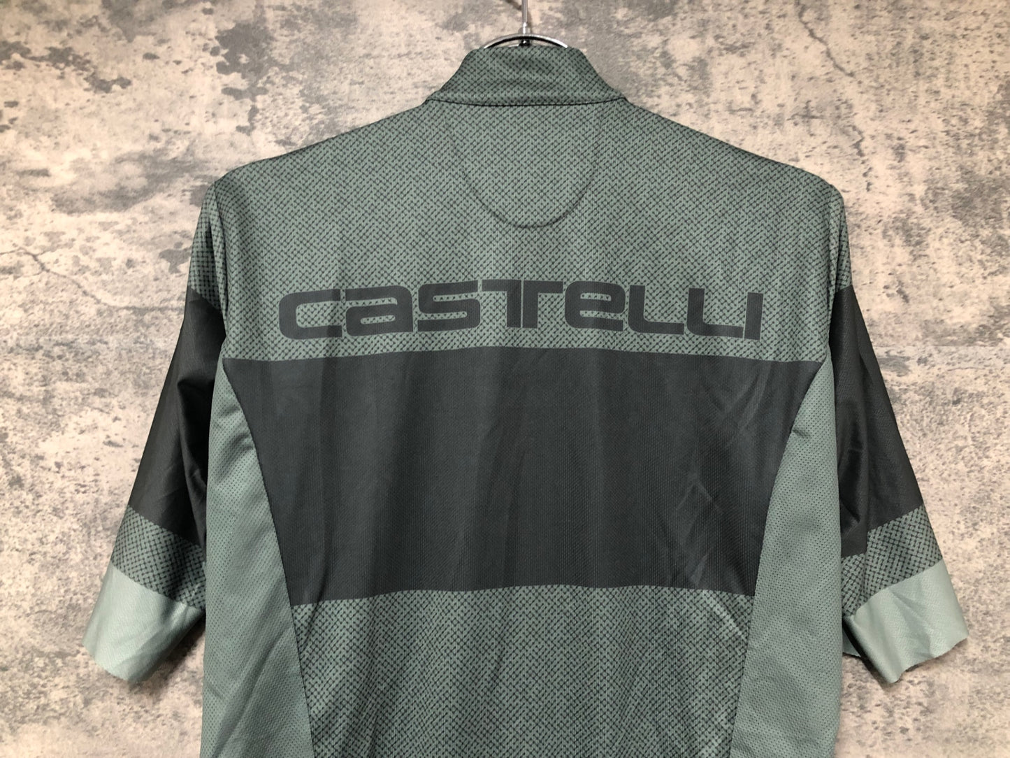 IX581 カステリ CASTELI 半袖サイクルジャージ モスグリーン M