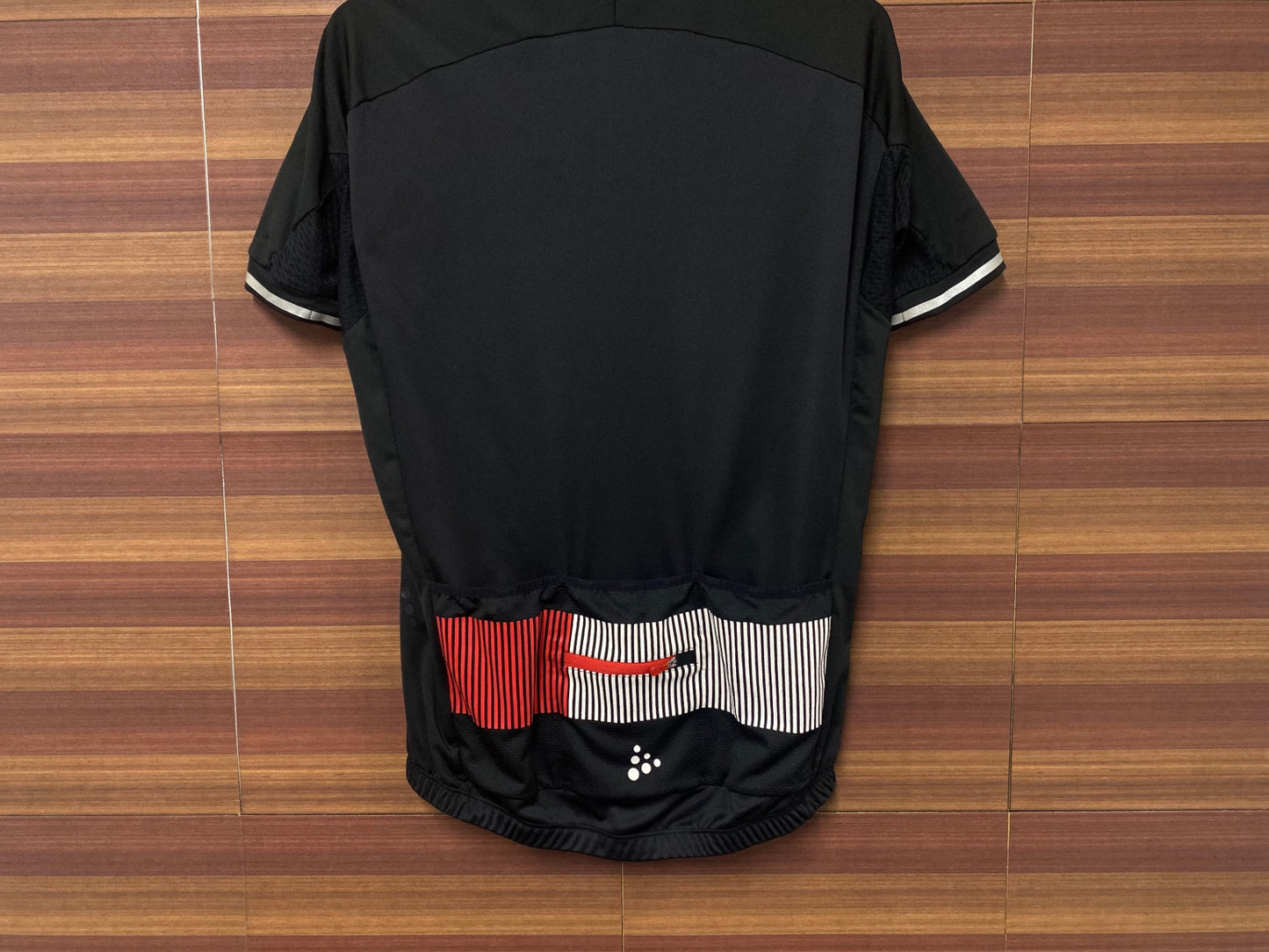 IR963 クラフト CRAFT 半袖サイクルジャージ Sサイズ 黒赤