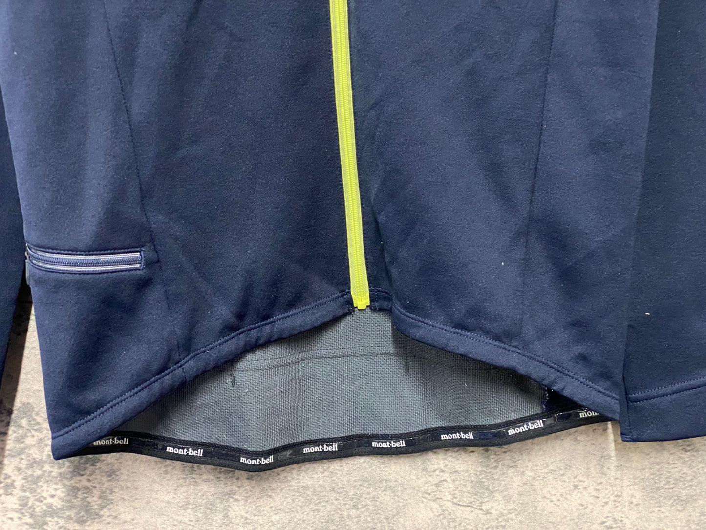 IZ937 モンベル mont-bell サイクルジャージ 長袖 M ネイビーグレー