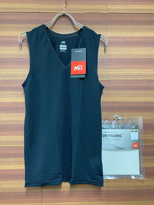 IQ212 ミレー MILLET ノースリーブ ベースレイヤー 黒 M