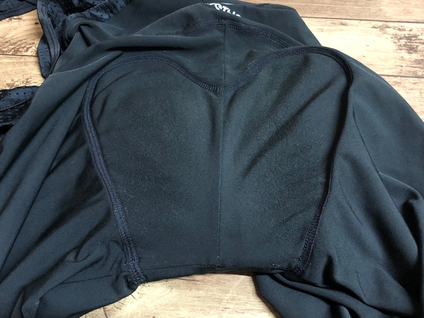 IK354 モーゼン morethan ビブタイツ 黒 L 裏起毛 サイドポケット付き パッド部スレ