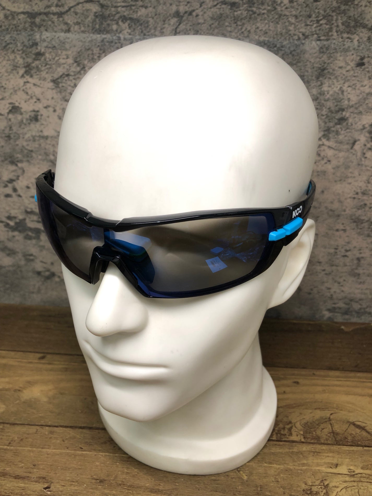 JB340 カスク KASK クー KOO OPEN サングラス アイウェア 黒 青 クリアレンズ付属