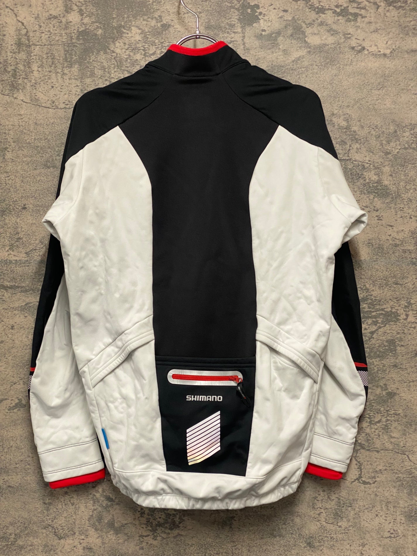 JC091 シマノ SHIMANO ACCU3GR 長袖 サイクルジャケット 黒 白 L