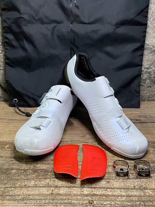 IX015 シマノ SHIMANO S-PHYRE SH-RC902T ビンディングシューズ 白 EU39.5 SPD-SL