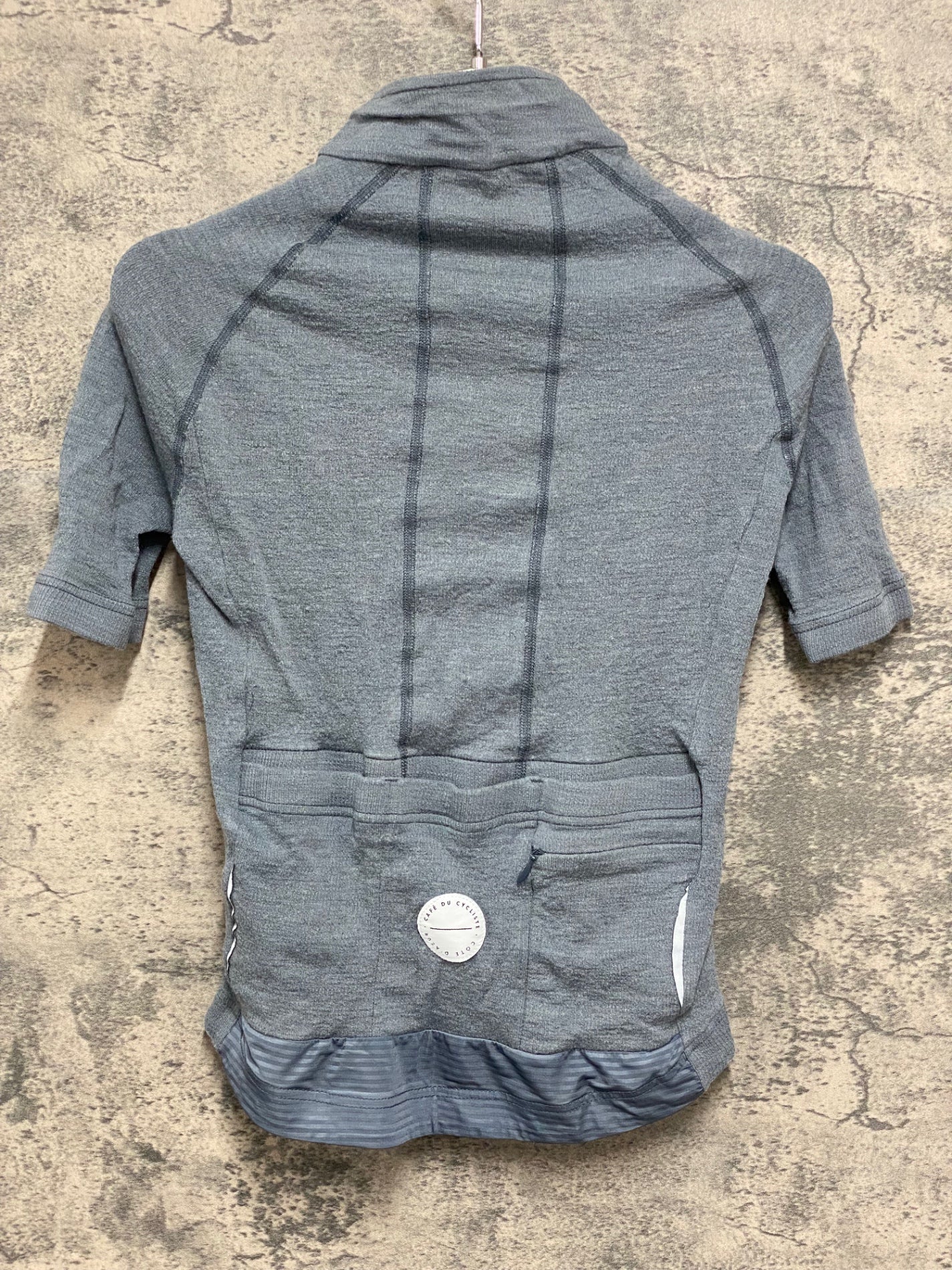 IZ424 カフェドシクリステ Cafe du Cycliste Marina Men 半袖 サイクルジャージ グレー レディース S