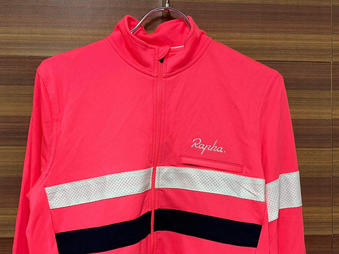 IS412 ラファ Rapha ブルベ BREVET JERSEY 長袖サイクルジャージ ピンク M