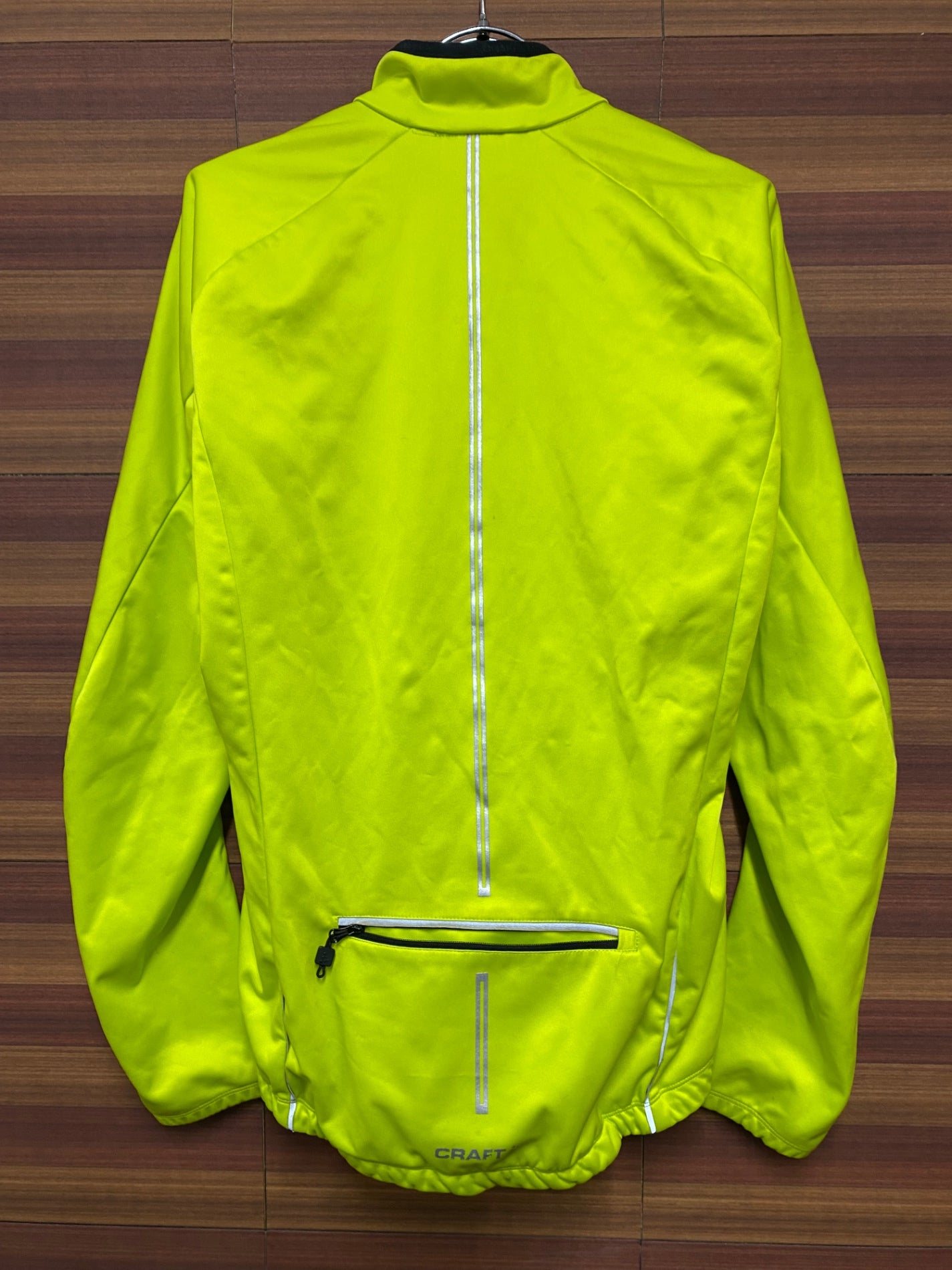 IL694 クラフト CRAFT 裏起毛 長袖 サイクルジャケット 黄 M ※シミあり