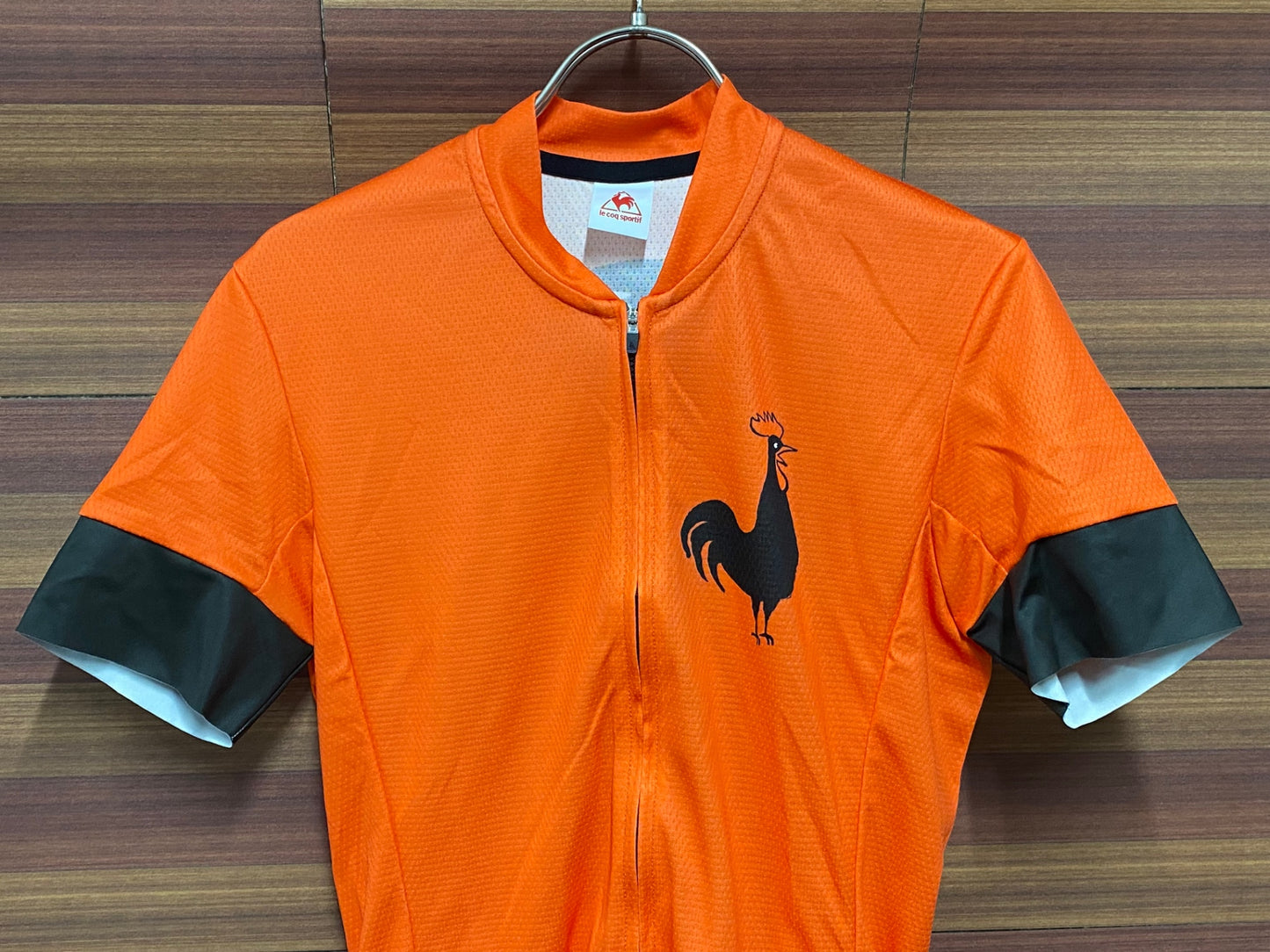 IT944 ルコックスポルティフ le coq sportif 半袖 サイクルジャージ オレンジ M