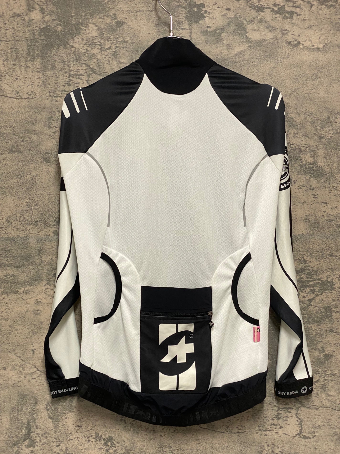 JA399 アソス assos LongSleeve AirBlock Jersey 長袖 サイクルジャージ 黒 白 S