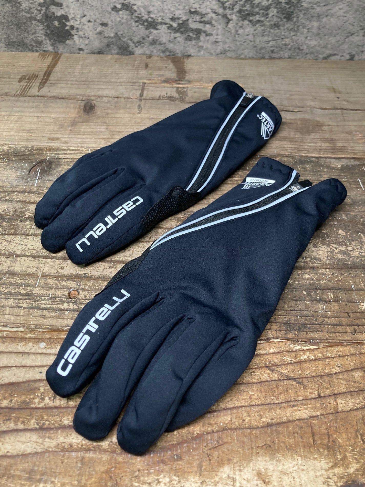 IQ829 カステリ CASTELLI 長指 グローブ 黒 S 裏起毛 PALARTEC