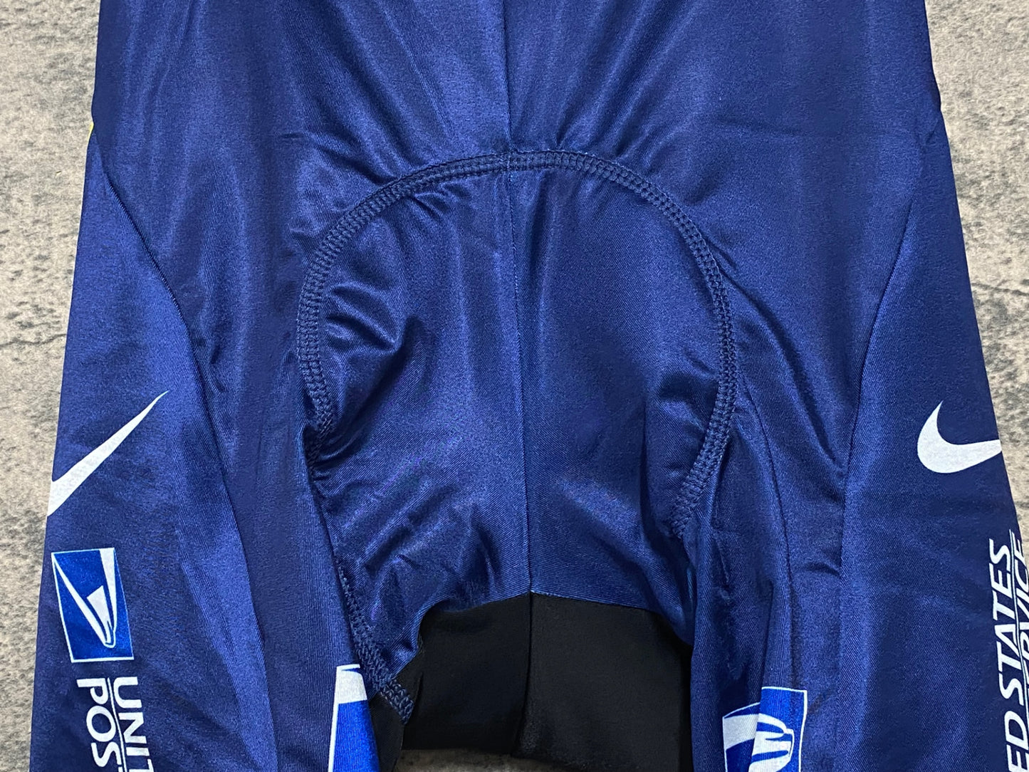 JC348 ナイキ NIKE トレック TREK UNITED STATES POSTAL SERVICE レーサーパンツ 紺黄 S