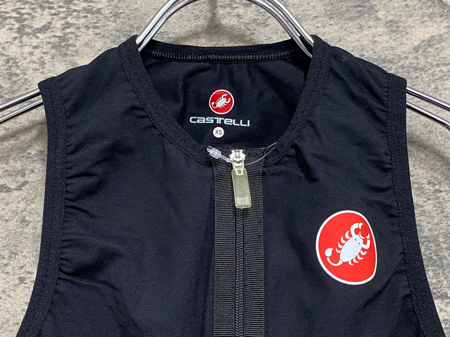 IZ470 カステリ CASTELLI ROSSOCORSA BODY PAINT ジレ サイクルベスト 黒 XS