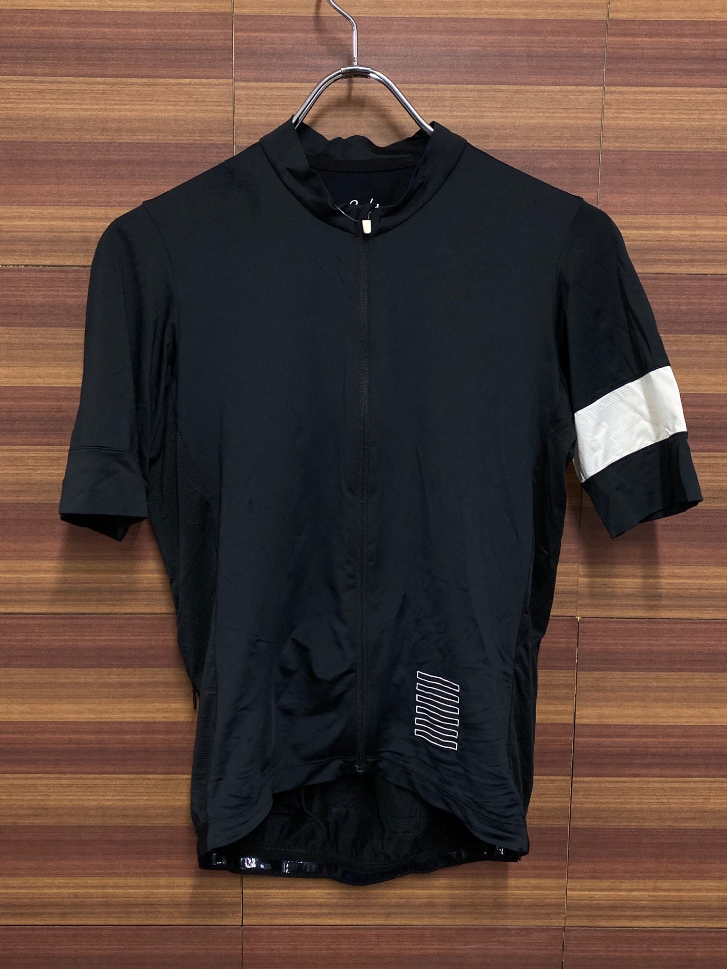 IT551 ラファ Rapha PRO TEAM TRAINING JERSEY 2 半袖サイクルジャージ 黒 M 裾ゴム若干の伸び