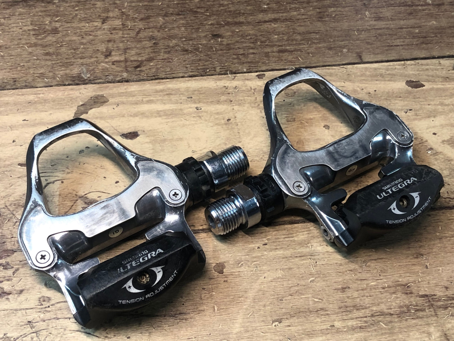 IH394 シマノ SHIMANO アルテグラ ULTERGRA PD-6620 ビンディングペダル シルバー SPD-SL