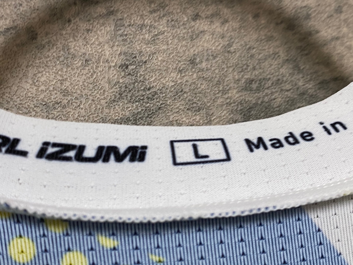 IZ210 パールイズミ PEARL iZUMi 半袖 サイクルジャージ 白 紺 黄 L