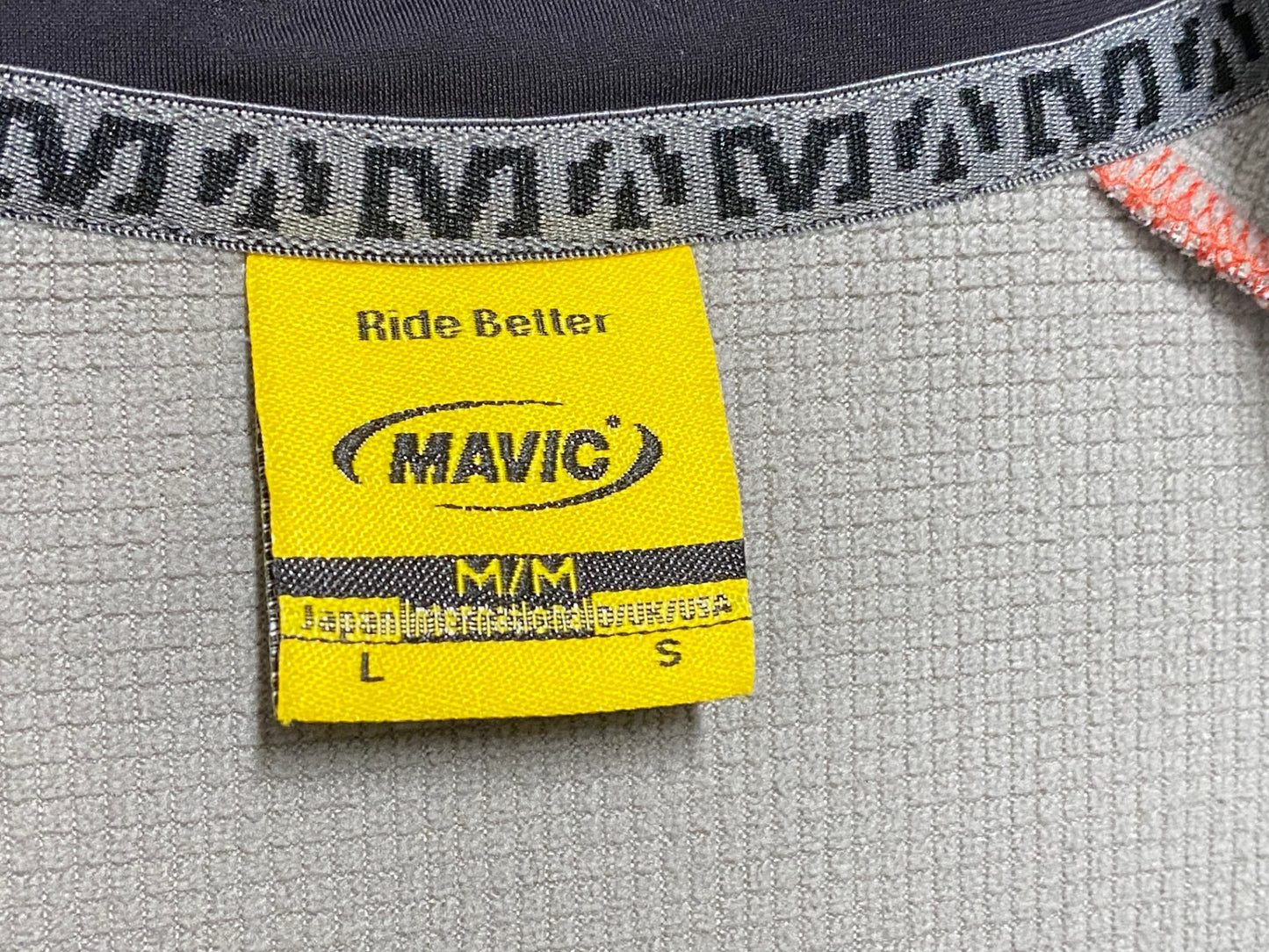 IH557 マヴィック MAVIC 裏起毛 長袖 サイクルジャケット L 黒