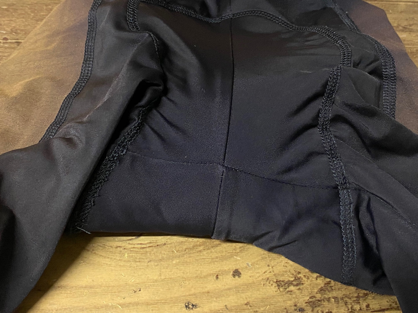 IN518 イザドア Isadore ビブショーツ 黒 茶 S ※パッド内側汚れ