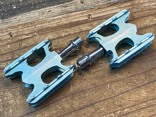 IQ562 ビアンキ Bianchi 純正 フラットペダル チェレステ