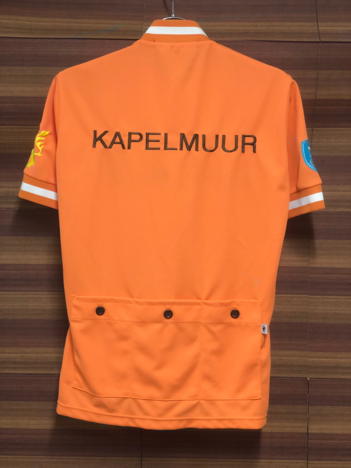 IK567 カペルミュール KAPELMUUR 半袖サイクルジャージ ハーフジップ オレンジ XSサイズ