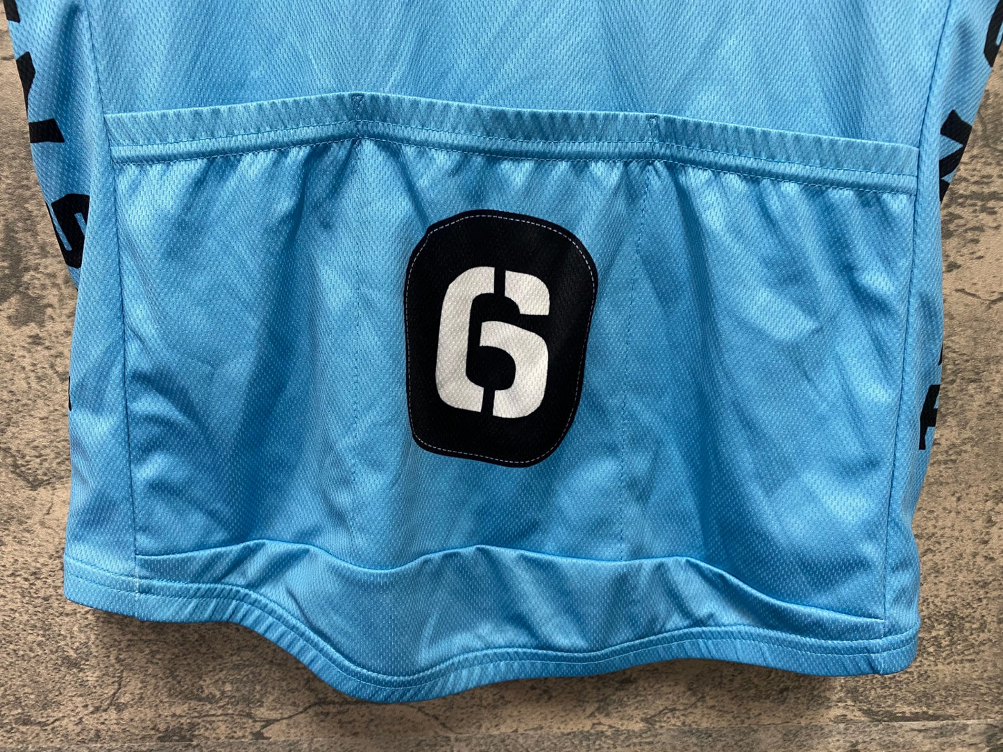 JD372 ツインシックス TWINSIX MOTOR 半袖 サイクルジャージ 白 水色 L