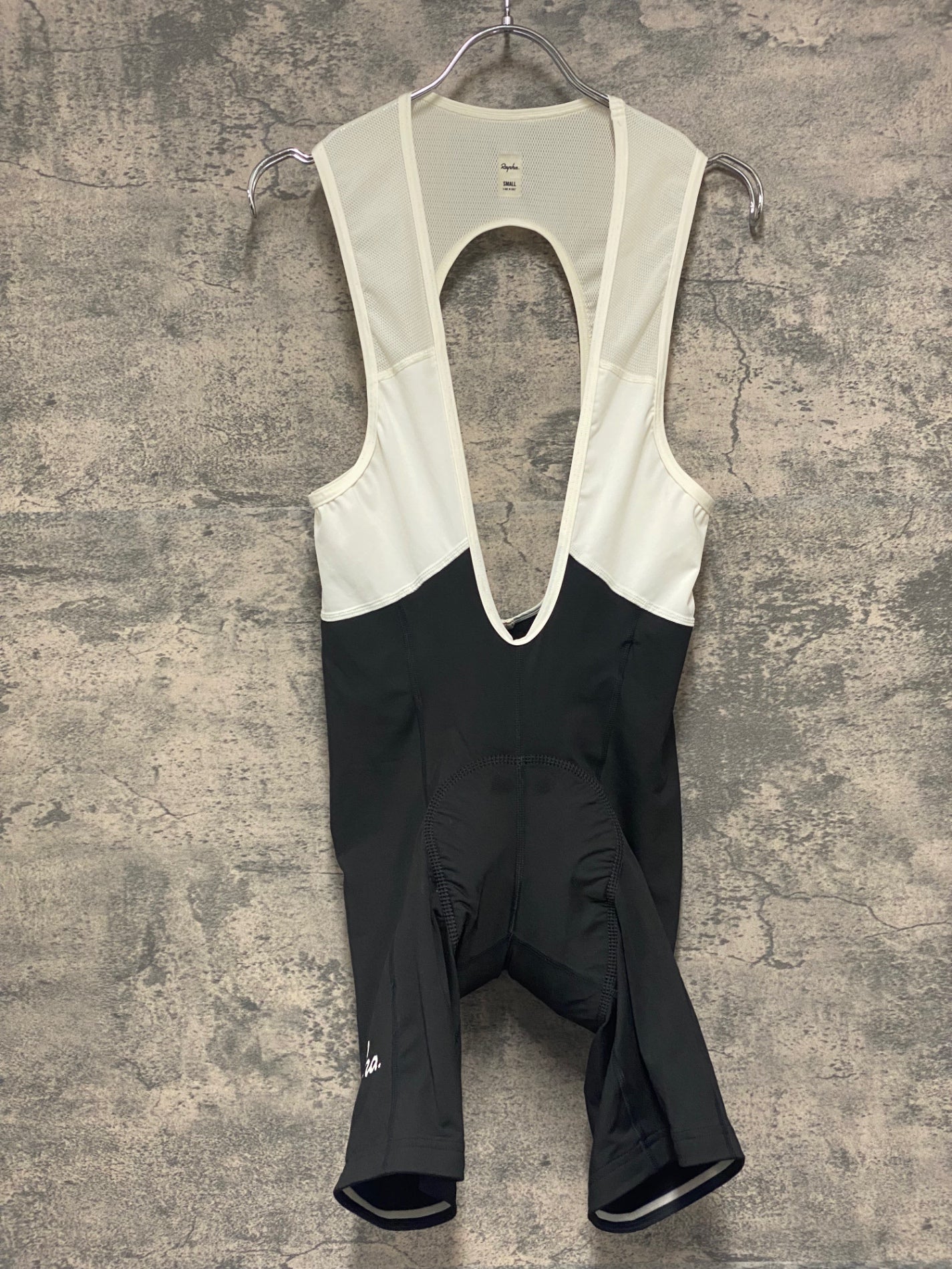 IZ999 ラファ Rapha クラシック ビブショーツ CLASSIC BIB SHORTS 黒 S パッド部傷み ロゴひび割れ