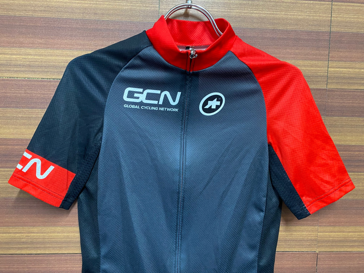 IA613 アソス ASSOS GCN 半袖 サイクルジャージ XS ブラック レッド