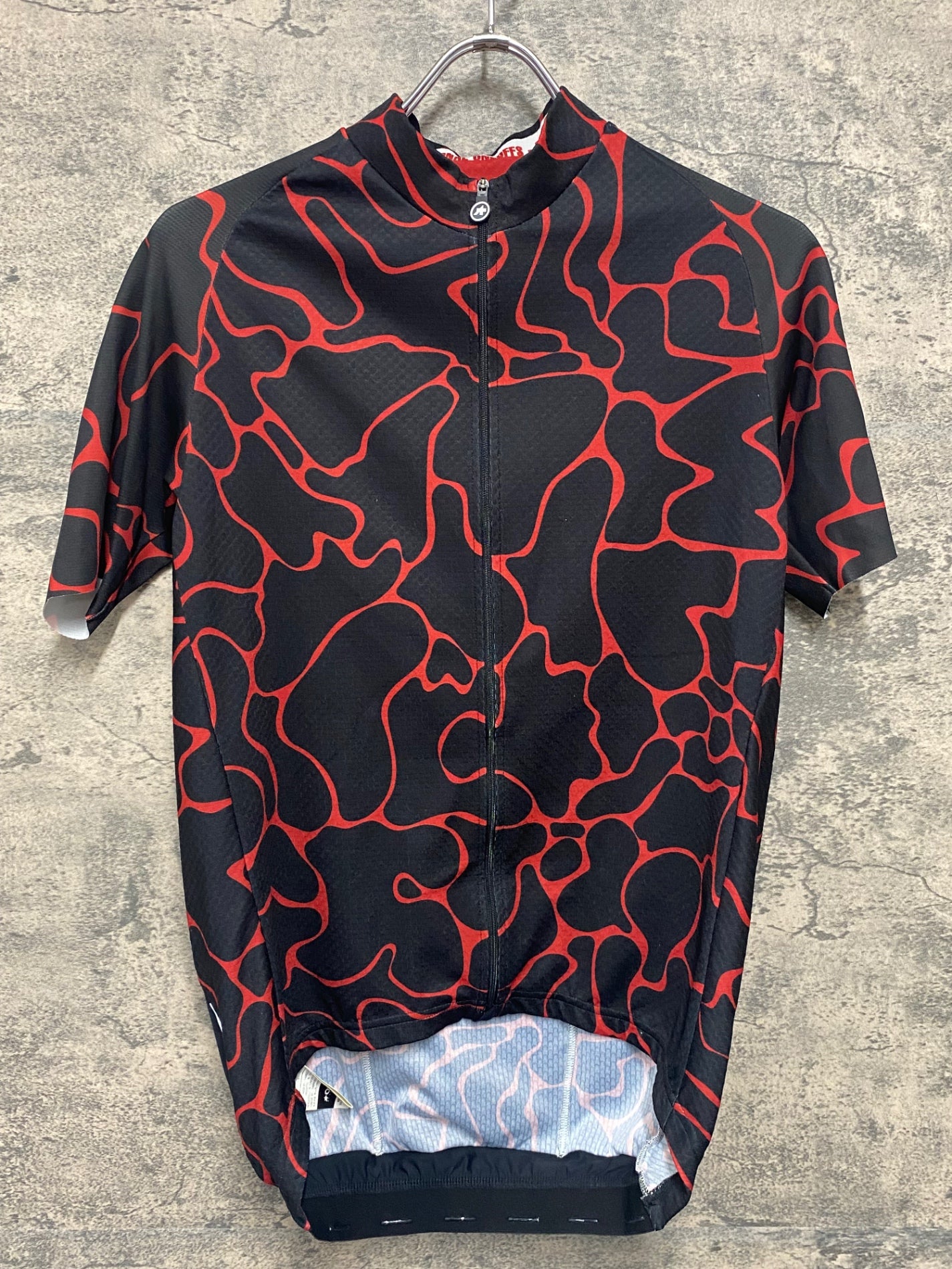 IY601 アソス ASSOS MILLE GT SUMMER SS JERSEY C2-VOGANSKI 半袖 サイクルジャージ 赤 黒 L