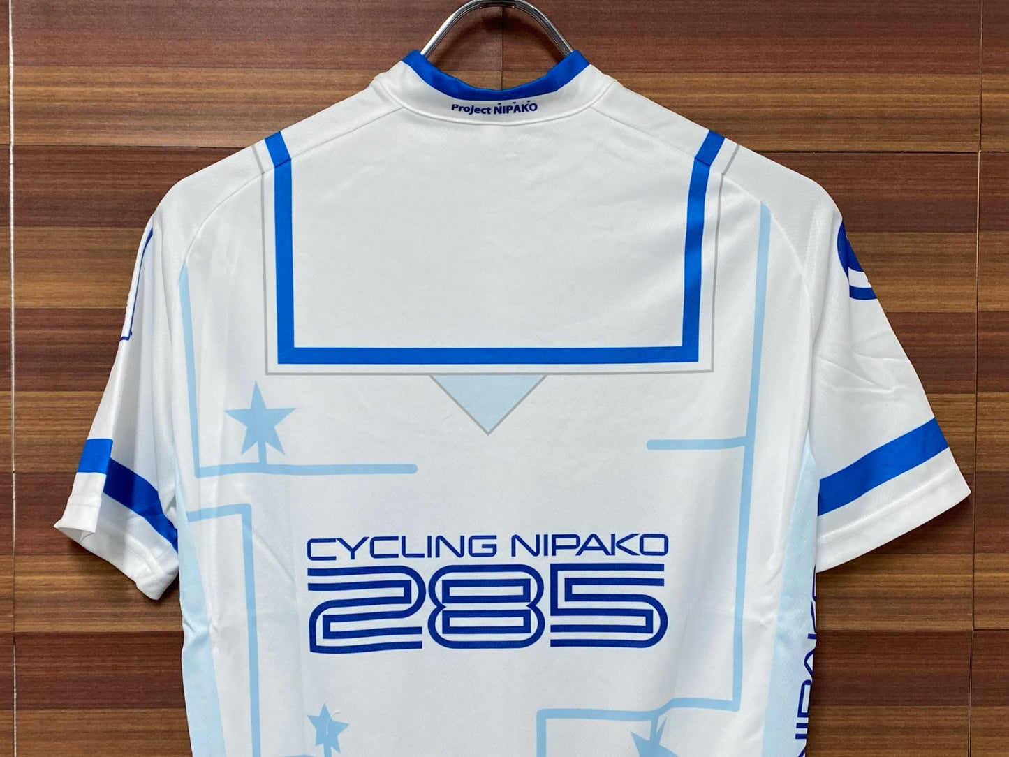 IS005 アウローラ AURORA 半袖 サイクルジャージ 白 M サイクリングニパ子 チームグラフィックVer.