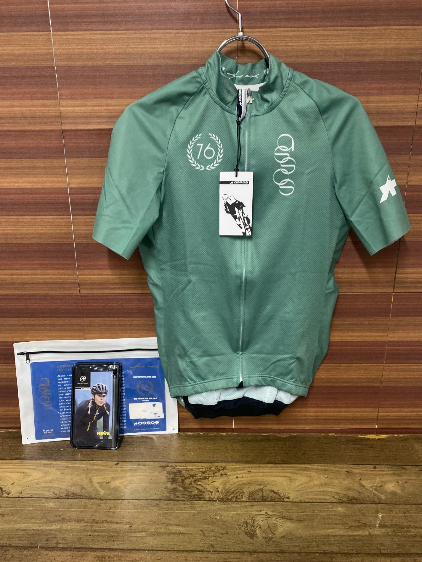 IR968 アソス assos FORTONI SHORT SLEEVE JERSEY 半袖 緑 M