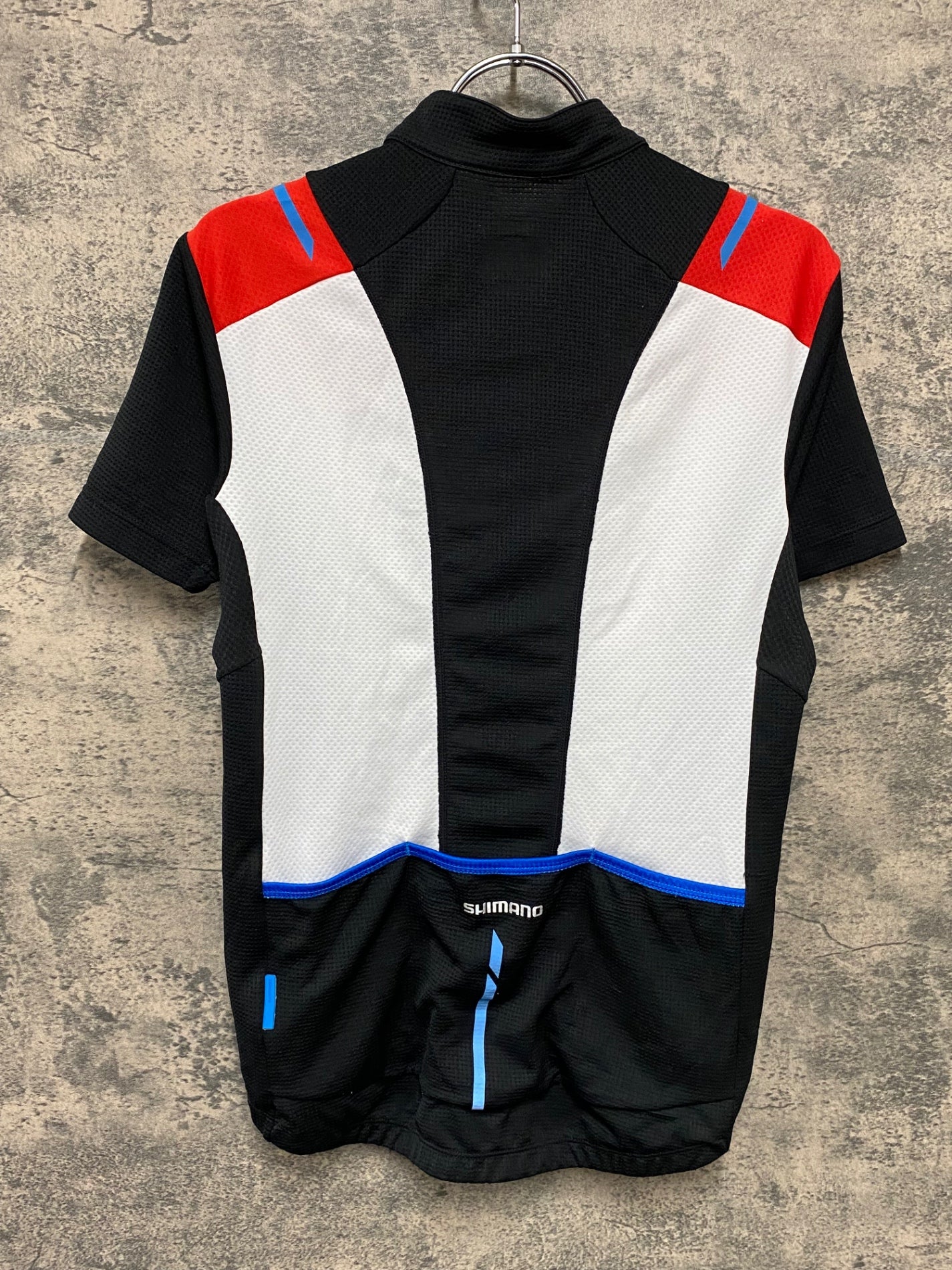 JA173 シマノ SHIMANO 半袖 サイクルジャージ 白 黒 M