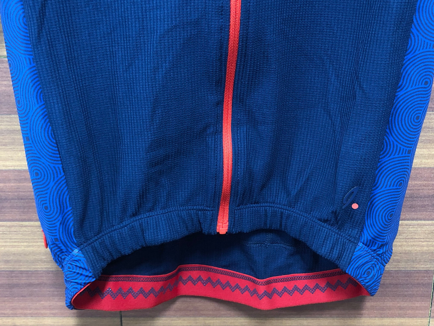 IQ739 イザドア Isadore 半袖 サイクルジャージ 紺 赤 XS