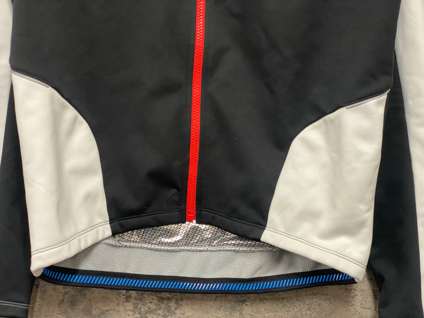 JA171 シマノ SHIMANO 長袖 サイクルジャケット 白 黒 L 裏起毛