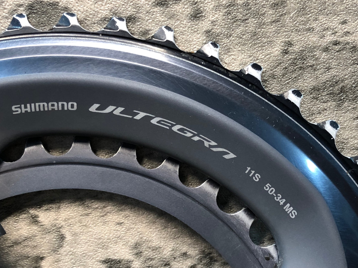 IS492 シマノ SHIMANO アルテグラ ULTEGRA FC-R8000 50/34T チェーンリング 取付ボルト付き