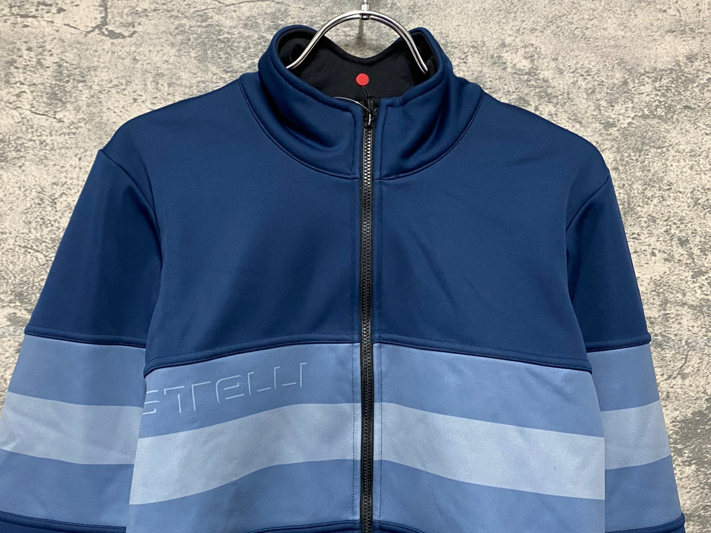 IW803 カステリ CASTELLI 長袖 サイクルジャケット 紺 M 裏起毛 GORE-TEX INFINIUM