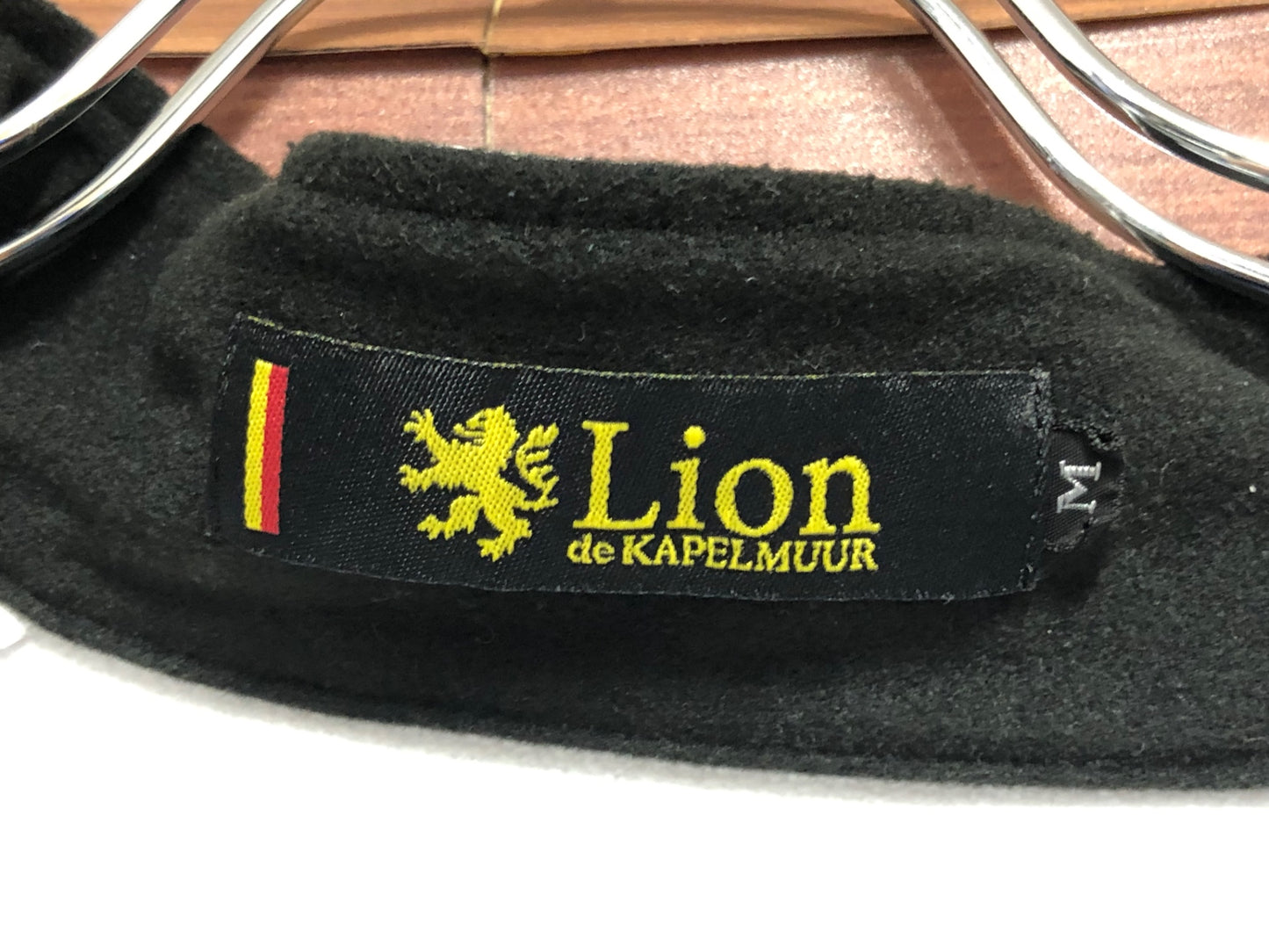 IS295 リオンドカペルミュール Lion de KAPELMUUR 長袖 サイクルジャージ 白 黒 M 裏起毛