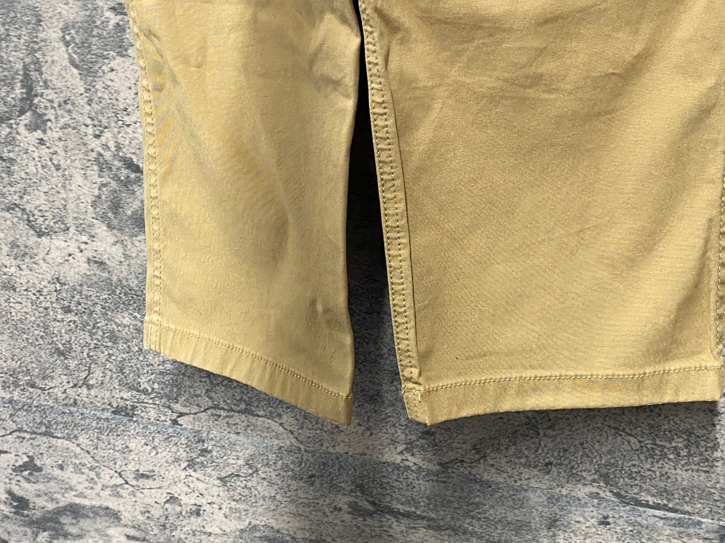 JC288 ナリフリ narifuri クロップドパンツ 七分丈 茶 M