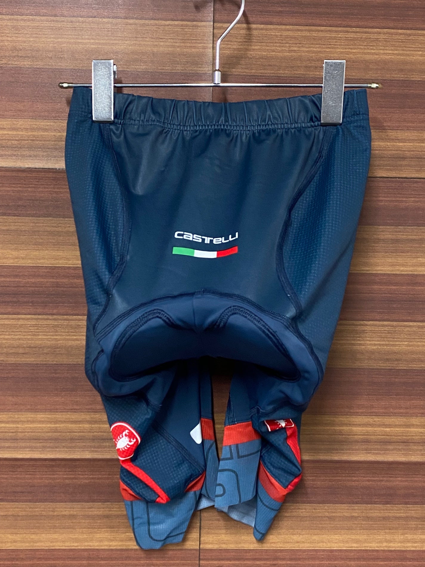 IR532 カステリ CASTELLI レーサーパンツ 青緑 L