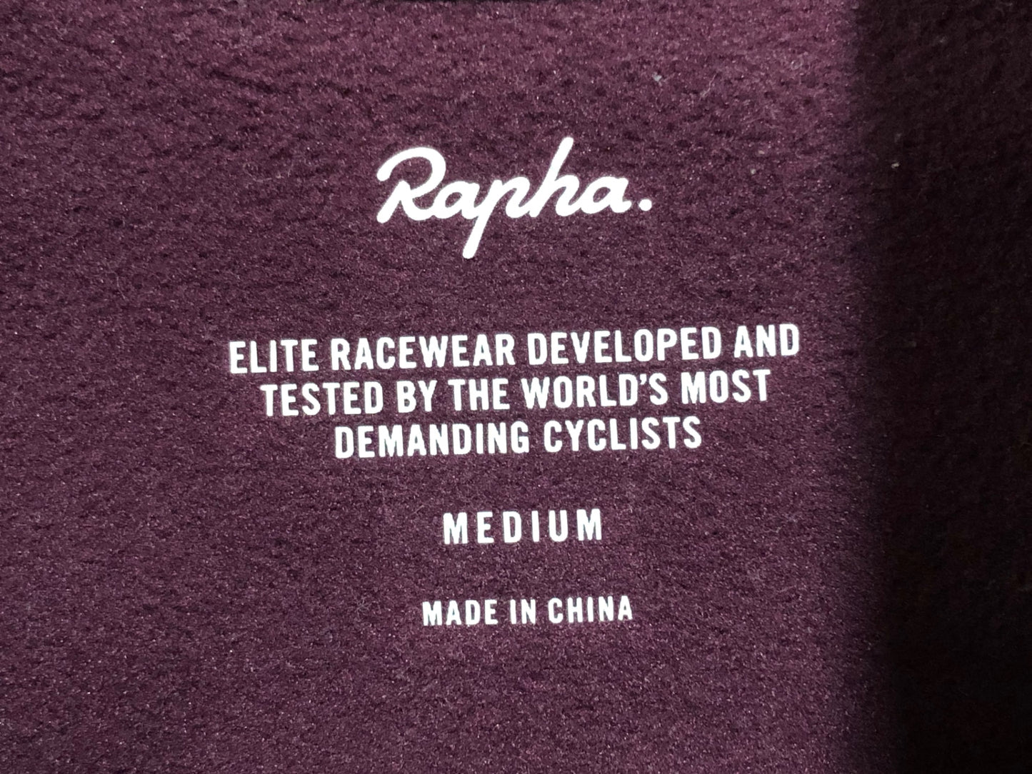 IF347 ラファ Rapha PRO TEAM TRAINING JACKET 長袖サイクルジャケット バーガンディー M 裏起毛