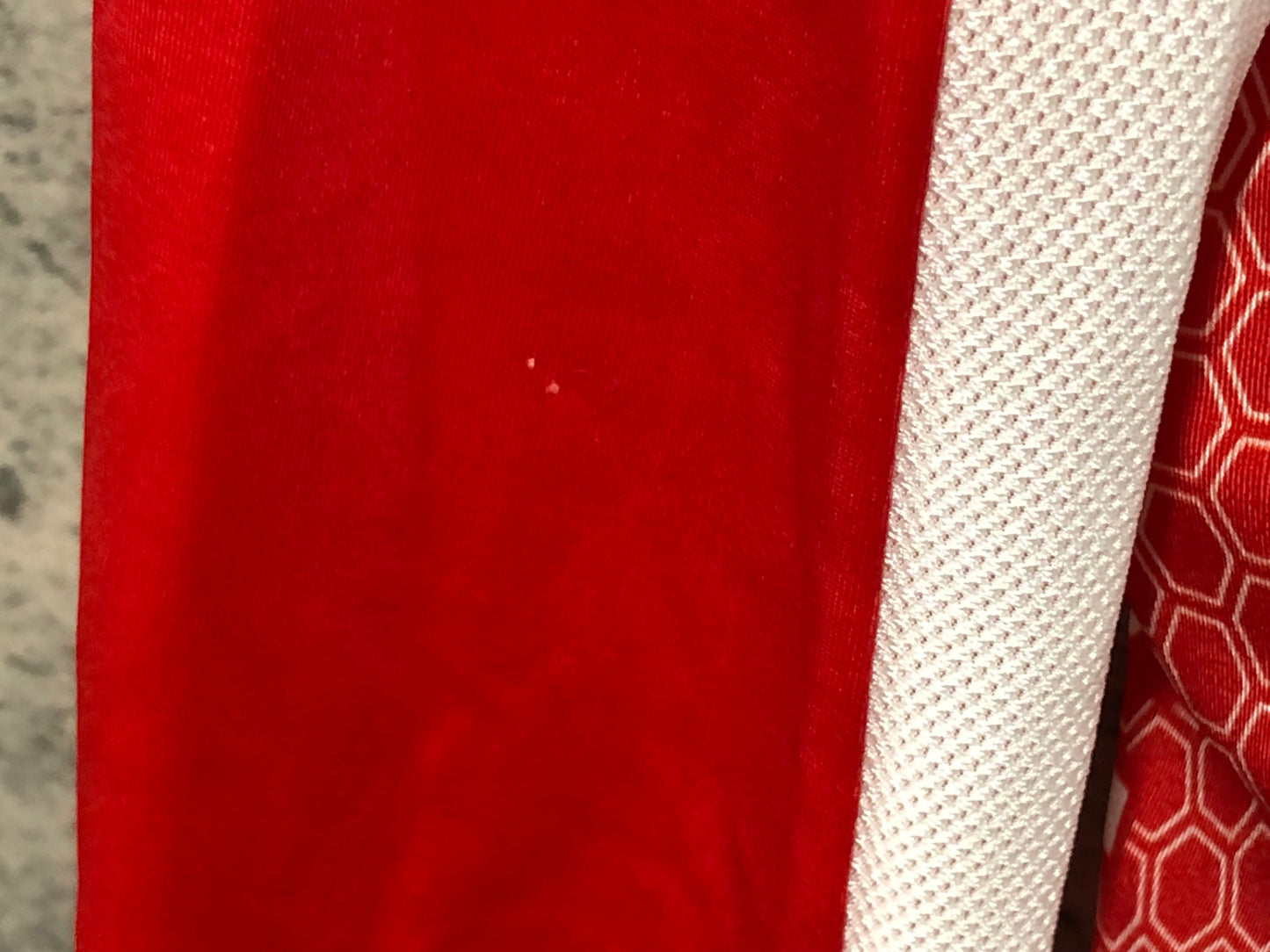 IZ892 mcn 長袖 サイクルジャージ 白 S sports kid