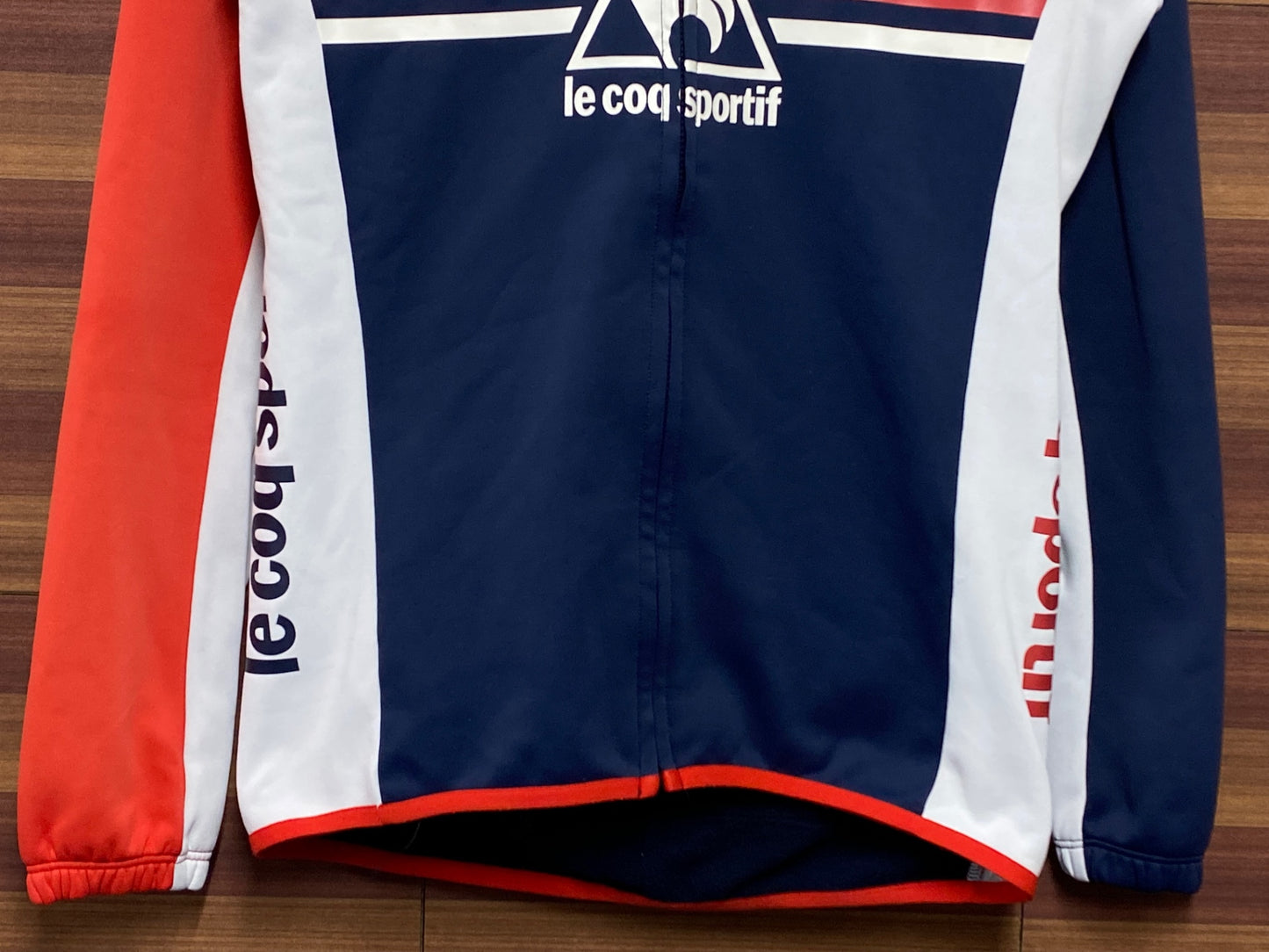 IR856 ルコックスポルティフ le coq sportif 裏起毛 長袖 サイクルジャージ 紺 L