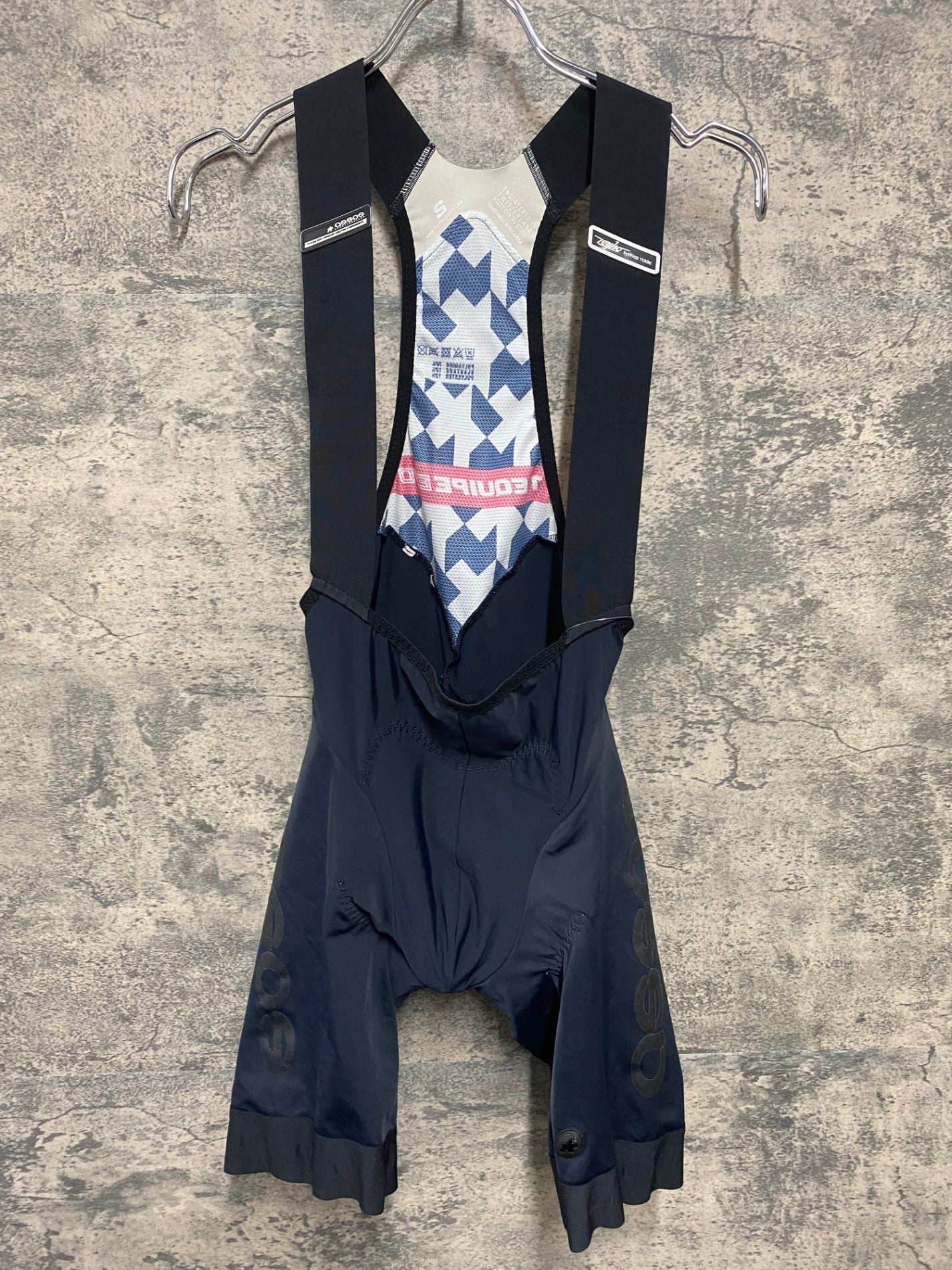 IW481 アソス Assos T.EQUIPE EVO ビブショーツ 黒 S ※プリントひび