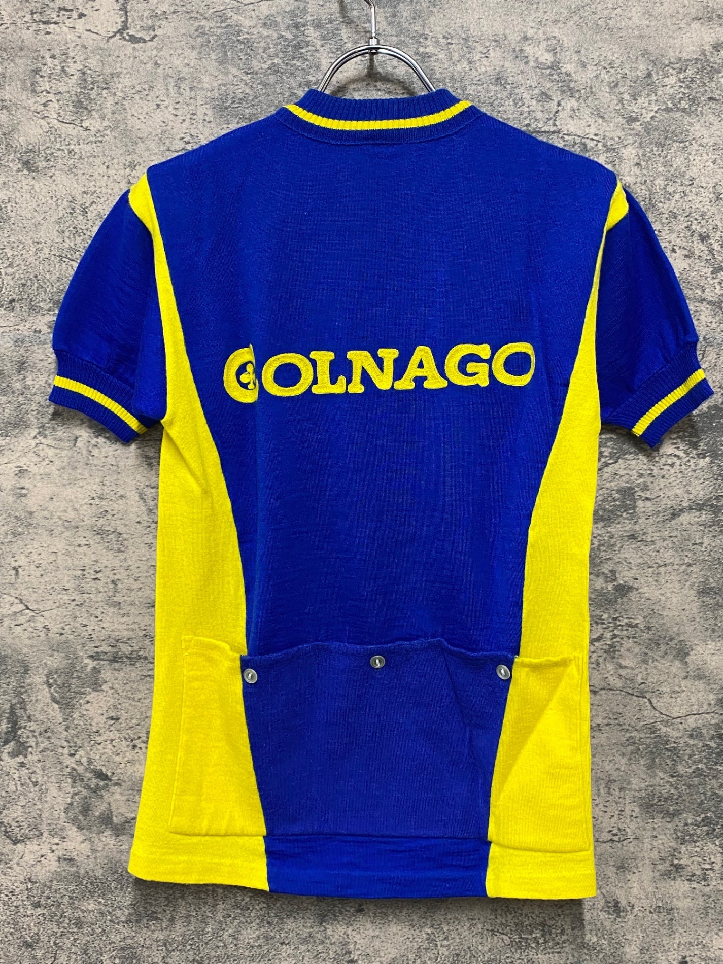JA366 コルナゴ COLNAGO 長袖サイクルジャージ 2 青黄 ヴィンテージ