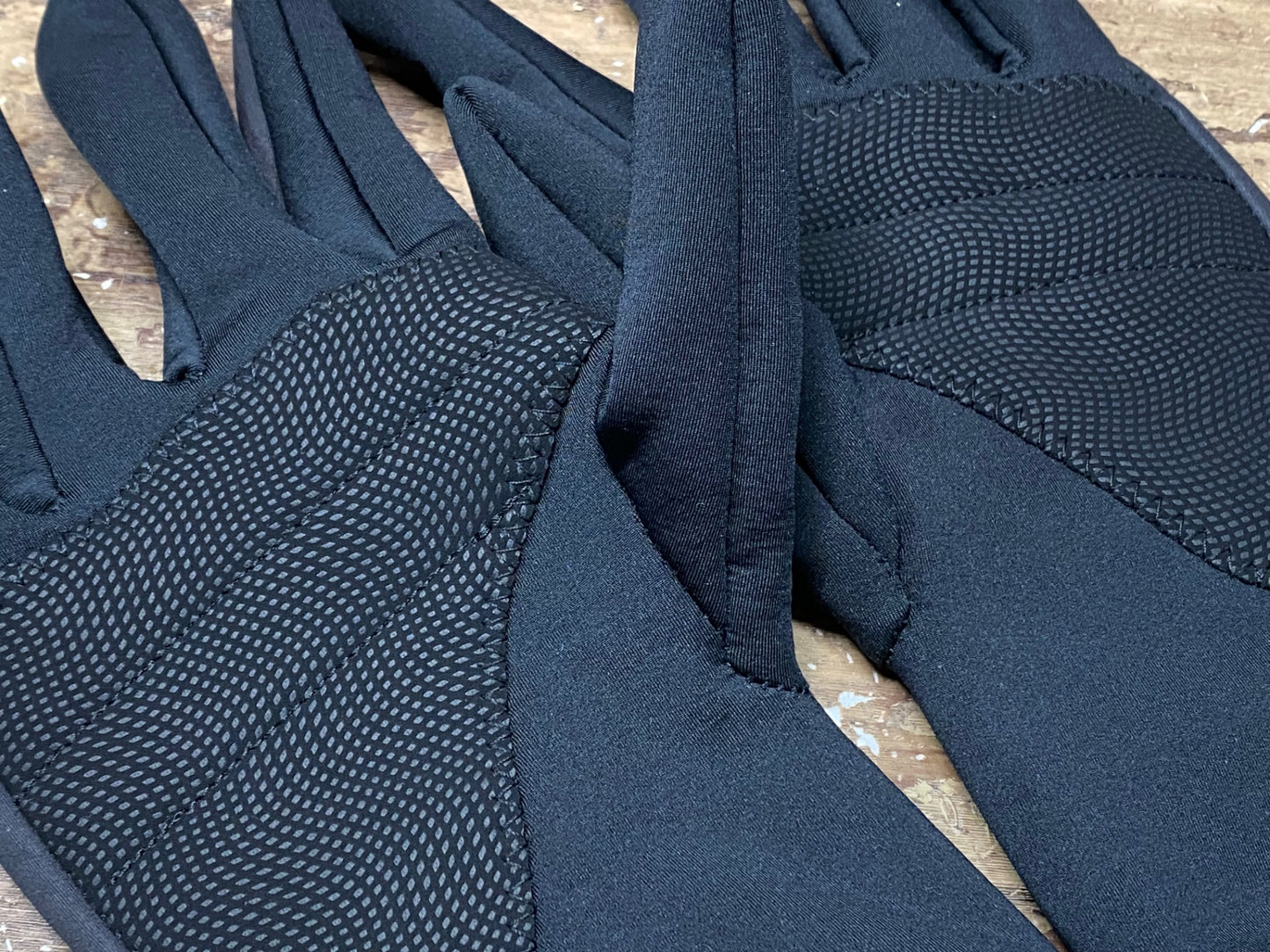 IO595 プッシュハード PUSH HARD 長袖 サイクルグローブ 裏起毛 黒 M