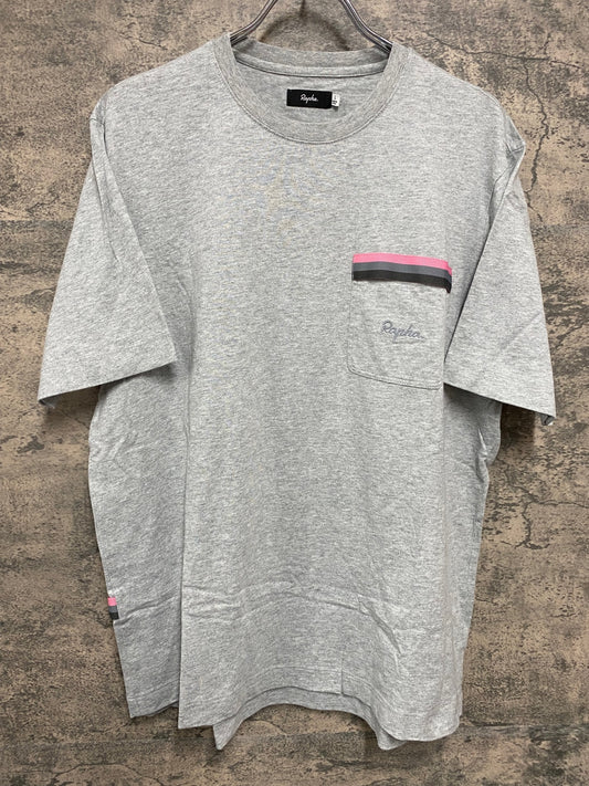 JB105 ラファ Rapha LOGO POCKET T-SHIRT 半袖 Tシャツ グレー L