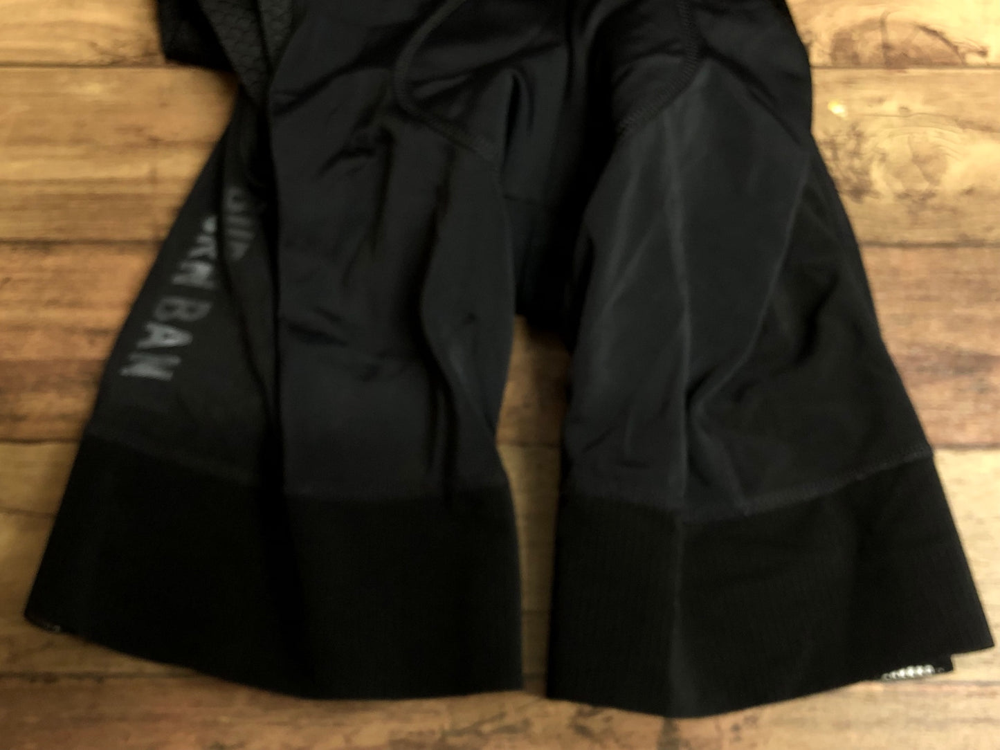 IM081 THC Productions BURN BAN ビブショーツ 黒 M ※ロゴヒビ、ほつれ